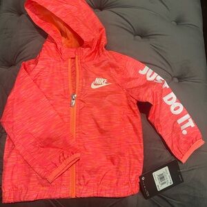 Nike Kids Pink Hooded Jacket
